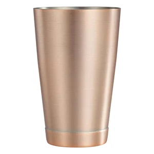 After 5, Shaker Cup, 20 Oz, 3-1/2" Dia X 5-3/8"H, 18/8 SS, Antique Copper Finish - Picture 1 of 12