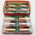 12 Eppinger Dardevle Vintage NOS Boxed Spoons Lot Dealer Box (2 sizes) RED/WHITE