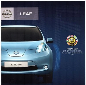 Nissan Leaf EV 2011-12 UK Market Sales Brochure - Picture 1 of 2