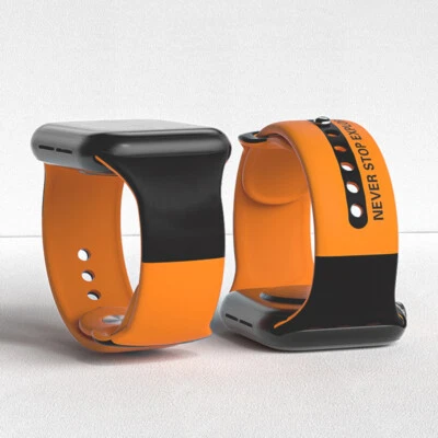 Correa Para Apple Watch Correa 44mm 40mm 45mm 41mm 42mm 38MM Silicona Lujo Watchba Foto 1 de 4