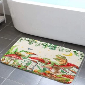 Lustig Frosch Blätter Badteppich Badvorleger Badematte Badmatte Duschvorlage Bad - Bild 1 von 6