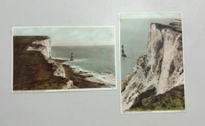 Vintage Postcards - Beachy Head and Lighthouse - Eastbourne - England - Picture 1 of 2
