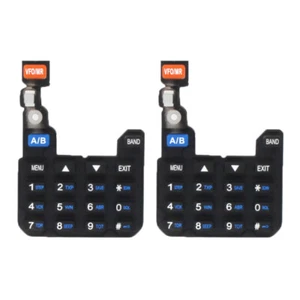 2pcs Keypad Keyboard Replacement Two Way Radio Keyboard for Baofeng UV-5R UV-5RA - Afbeelding 1 van 12