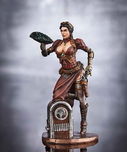 ⭐️Pin Up Serie Steampunk Girl Hand Miniatur Resin Figur 80mm 1/24⭐️ - Bild 1 von 10
