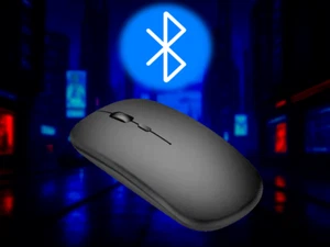 Wireless Bluetooth & USB Mouse, Rechargeable, Silent, Ultra Slim, Dual Mode - Picture 1 of 3