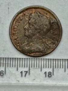 1673 Charles II Copper Farthing (E635) - Picture 1 of 2