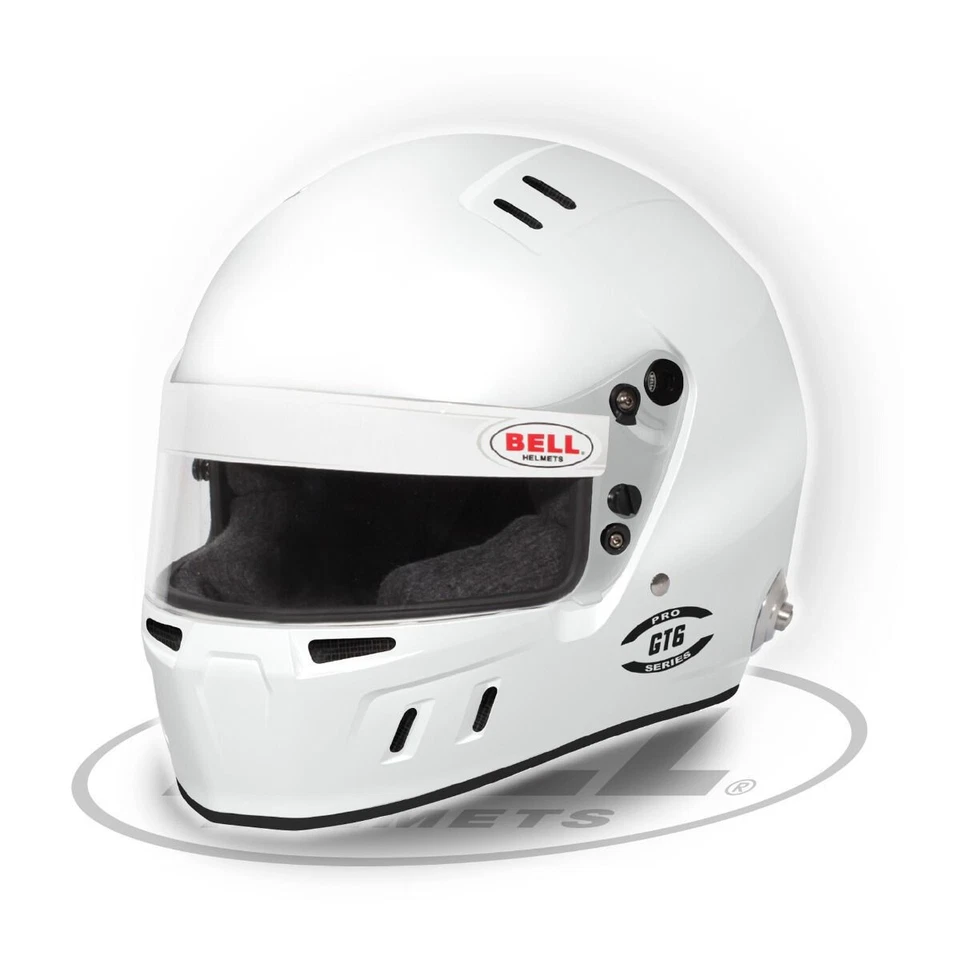 FIA Snell BELL GT6 Pro Integralhelm Weiß - Bild 1 von 2