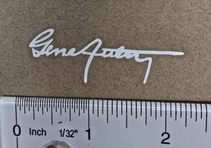 Gene Autry chainguard signature decal -white - Bild 1 von 1