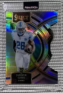 Jahmyr Gibbs 198 Rookie RC 2023 Panini Select Premier Level Silver Prizm Die-Cut - Foto 1 di 2