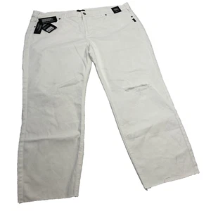 NUEVO Jeans Plateados Talla 22 Most Wanted Universal Corte Recto Jean Blanco Distress - Imagen 1 de 19