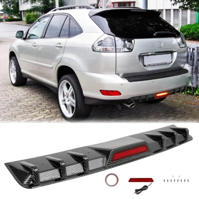 Carbon Rear Bumper Spoiler Diffuser Trim Tail Light For Lexus RX300 RX330 RX350 - Image 1 of 4