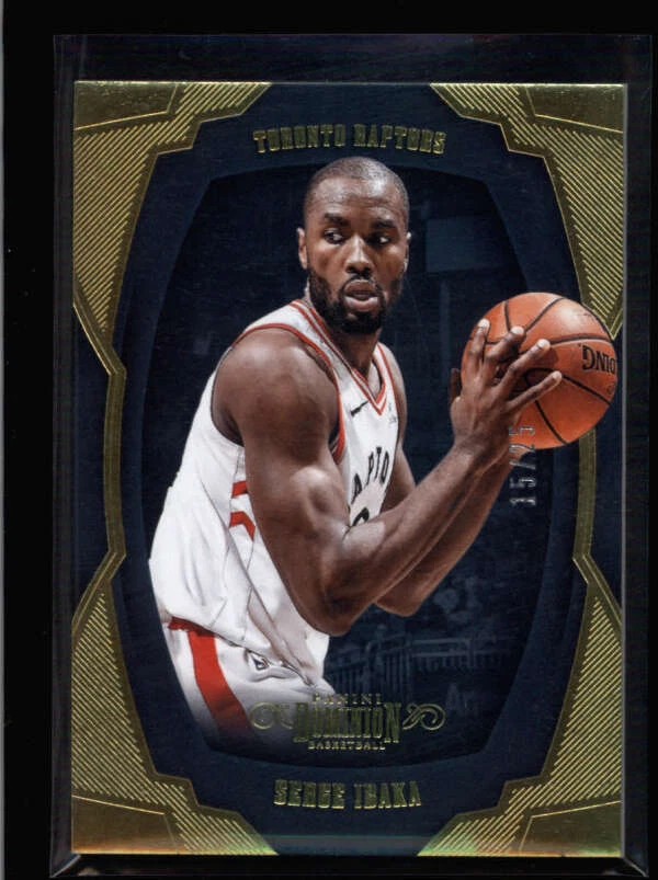 SERGE IBAKA 2018/19 PANINI DOMINION #17 GOLD PARALLEL #15/25 AZ4307 - Image 1 of 1