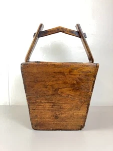 Antique Chinese Wooden Rice Bucket - Late 1800s / Early 1900s - Picture 1 of 9