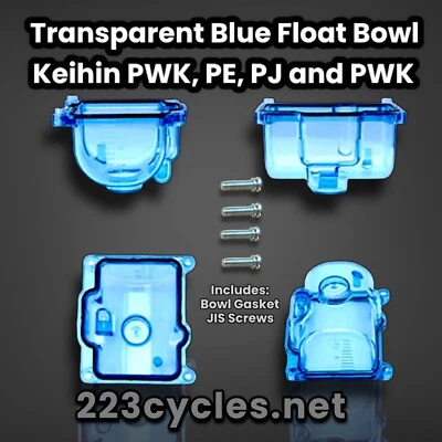 Honda ATC & TRX 250R Tansparent Blue Fuel Bowl - Image 1 of 4