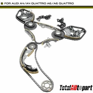 18x Timing Chain Kit for Audi A4 05-08 A4 Quattro A6 06-09 A6 Quattro 3.2L DOHC - Picture 1 of 8