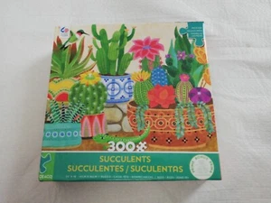 New Ceaco Puzzle 300 Piece 24x18 Succulents Made In USA.  - Picture 1 of 6