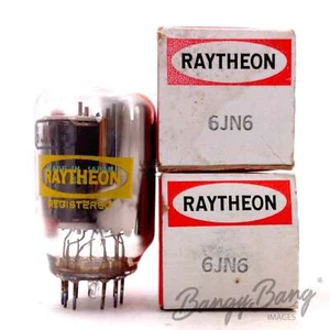 2 Raytheon 6JN6 Compactron Pentode TV Amp. Valve- BangyBang Tubes - Picture 1 of 1
