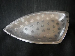 Plato de plata modernista firmado Hans Jensen con flor de pascua-Dinamarca - Imagen 1 de 10