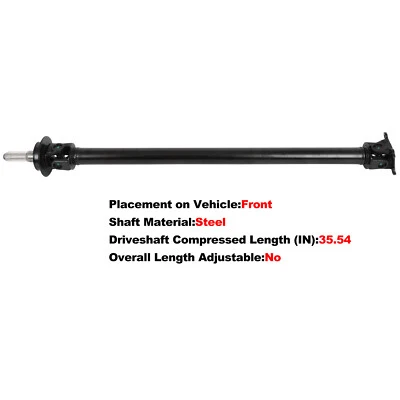 AWD Front Drive Shaft Assembly for Infiniti Q40 2015 Q50 Q60 2014 2015 Q70 14-19 - Image 1 of 4