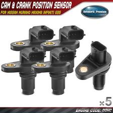 4x Camshaft & 1x Crankshaft Position Sensor for Nissan Murano Maxima INFINITI