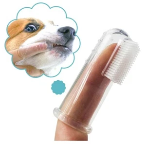 dog toothbrush slicker brush Dog Finger Brush Cat Cleaning pet furminator brush - Picture 1 of 6