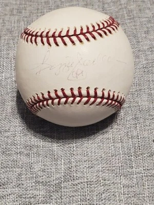 Reggie Jackson Signed Baseball with COA  &  Baseball Card - Image 1 of 4