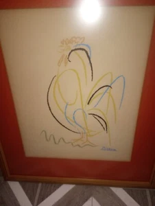 Pablo Picasso Le Coq Mano Serigrafiado Moderno Clásicos Serie #299 - Imagen 1 de 9