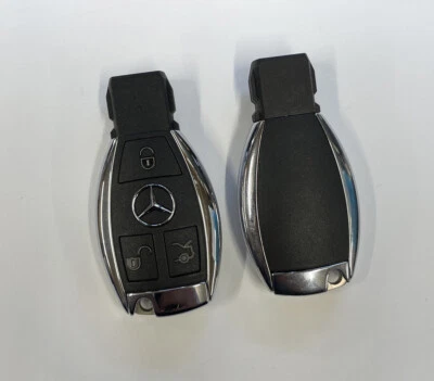 MERCEDES 3 BUTTON REMOTE SMART KEY FOB TESTED LOOK! A C E CLASS, ETC!! CHROME - Image 1 of 4