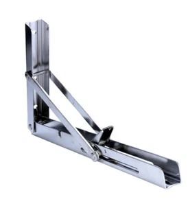 1 Pack Stainless Foldable Shelf Bracket w/Short Release Arm for Bench Table - Picture 1 of 6