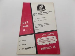 1962 PREES HEIDEPROGRAMM 20.4.62 - MOTORRAD STRASSENRENNEN - Bild 1 von 1