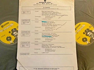 10/20/91 (#91-42) DR DEMENTO: WILD MAN FISCHER (3), FRANK GALLOP, COASTERS - Picture 1 of 2