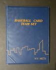 Album d'équipe vintage NY Mets 6x8" avec quelque 88 cartes score et 91 cartes Upper Deck