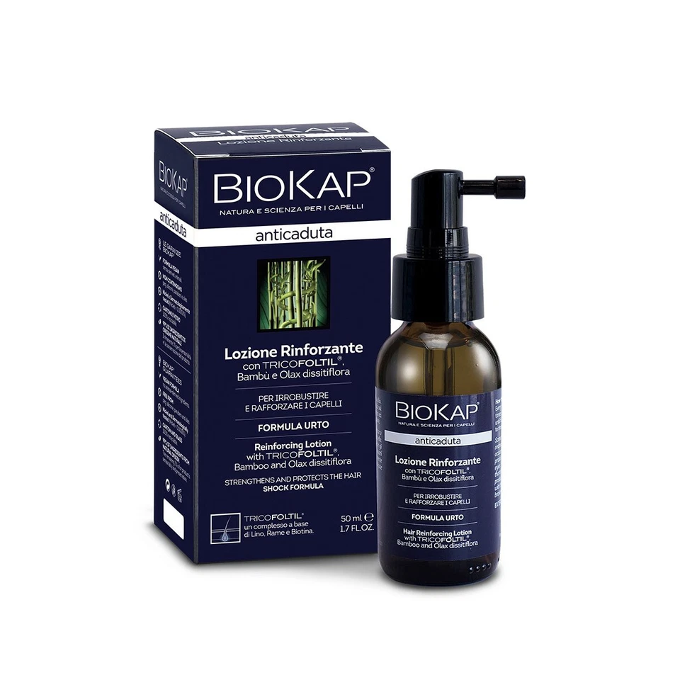 BIOS LINE BioKap Anticaduta Lozione Rinforzante Formula urto SPRAY 50 ml CAPELLI PIÙ FORTI
