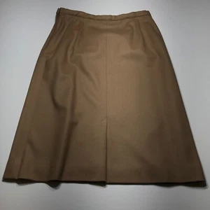 Pendleton Skirt Womens Size 33W** Camel Pure Virgin Wool Midi Straight Lined USA - Picture 1 of 11