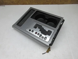 2008-15 Nissan Armada Titan Shifter Trim Bezel Cup Holder Trim Assembly Gray OEM - Picture 1 of 7