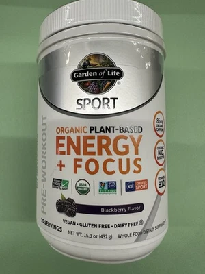 SPORT Organic Pre-Workout Energy plus Focus Blackberry - Image 1 of 2