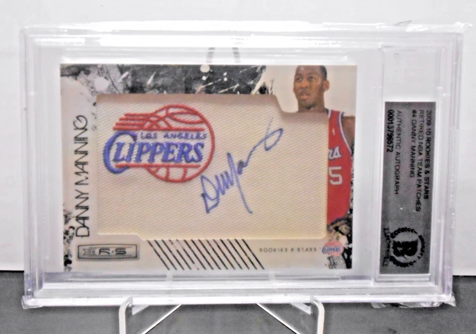 2009-10 Rookies & Stars Retired Nba Team Patches Danny Manning #110/199 BGS - Image 1 of 1