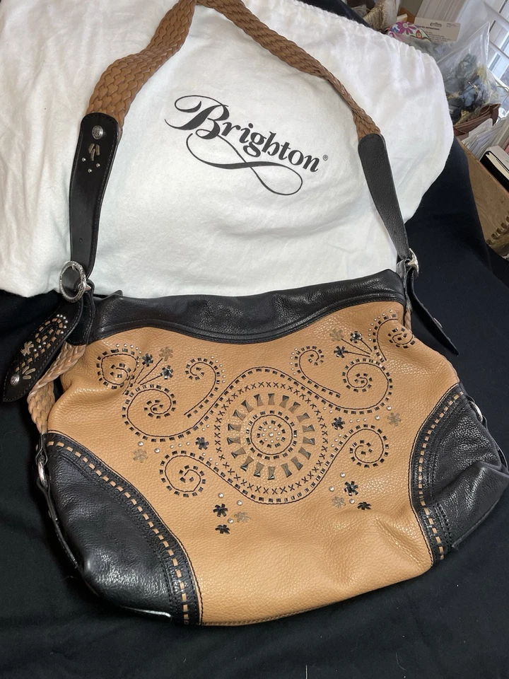 BOLSO DE HOMBRO BRIGHTON MONTANA MONTREAL LG CON LÁTIGO BOHO HOBO EXPOC $380 Foto 1 de 4