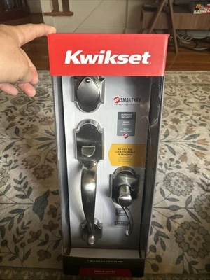 JUEGO DE LLAVES INTELIGENTES AUSTIN KWIKSET SIGNATURE SERIES Entrada Frontal 98001-378 NÍQUEL SATINADO Foto 1 de 4