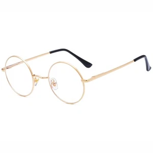 Round Blue Light Blocking Glasses for Women Men Circle Clear Lens Metal Frame... - Picture 1 of 6