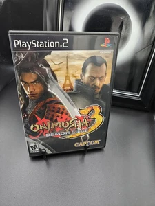 Onimusha 3 Demon Siege / PlayStation 2 PS2 / CIB W Libro de Arte / Limpio / Leer  - Imagen 1 de 5