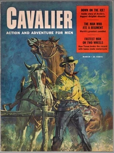 Cavalier March 1957 Wilt Chamberlain Cannibal Greta Thysson Cowboy Dirigible - Picture 1 of 10