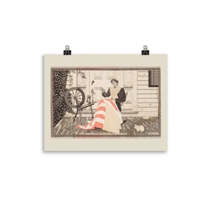 Betsy Ross Cosyendo la Primera Bandera Americana - Feria Mundial de San Luis de 1904 - Imagen 1 de 5