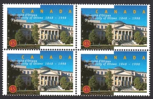 ARCHITECTURE, UNIVERSITY of OTTAWA = Canada 1998 #1756 MNH BLOCK of 4 - Bild 1 von 1