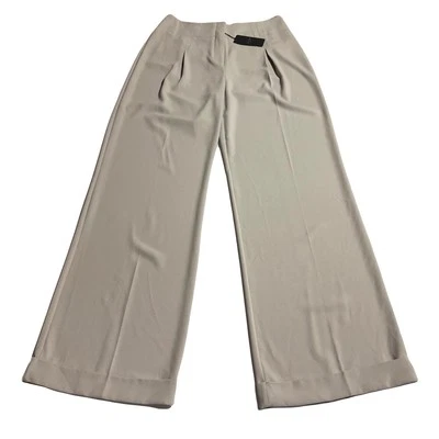 Ted Baker London High Waisted Wide Leg Trouser Pleated Gray SZ Ted 3 US 8 NWT - Image 1 of 4