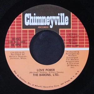 BARONS, LTD.: love power / gypsy read your cards for me CHIMNEYVILLE 7" Single - Picture 1 of 2