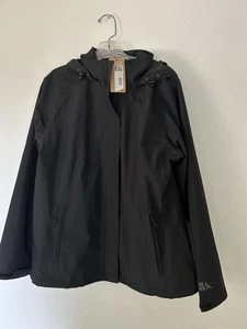 Eddie Bauer wasserabweisende verstaubare Regenfolie schwarze Jacke Herren Größe Large - neu mit Etikett - Bild 1 von 20