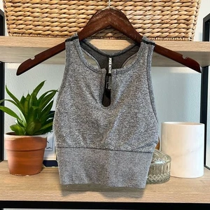 Victoria's Secret PINK Active Light Support Gray Sports Bra, S - Picture 1 of 5