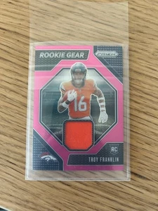 Panini Prizm 2024 - Rookie Gear Troy Franklin #RG-TFN Pink Prizm (MEM, RC) - Imagen 1 de 2