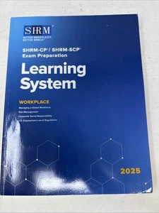 SHRM 2025 Learning System - WORKPLACE Only. 1 Book. Not A Set. - Imagen 1 de 4